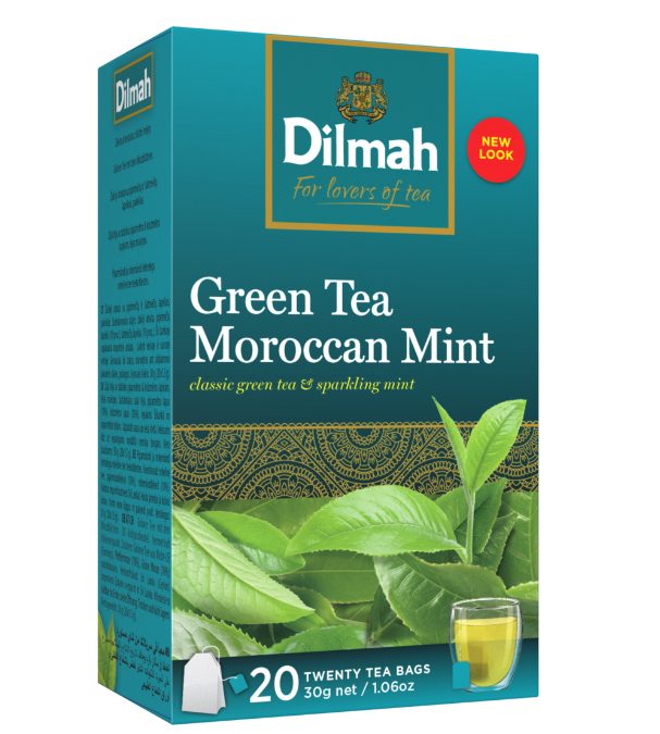 Dilmah Moroccan Mint mentás zöldtea aromazáró dobozban 20×1,5g