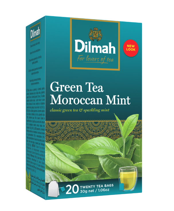 Dilmah Moroccan Mint mentás zöldtea aromazáró dobozban 20×1,5g