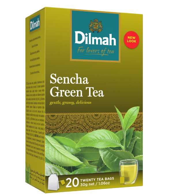 Dilmah Sencha Green Tea aromás zöldtea aromazáró dobozban 20×1,5g