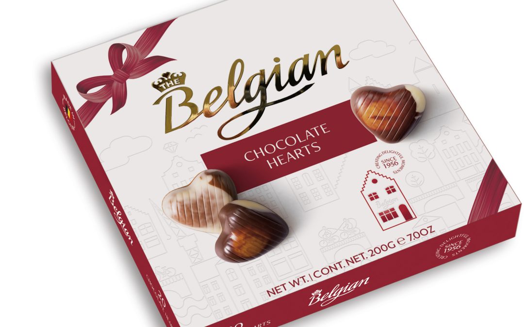 Belgian Hearts Hazelnut szívdesszert 200g