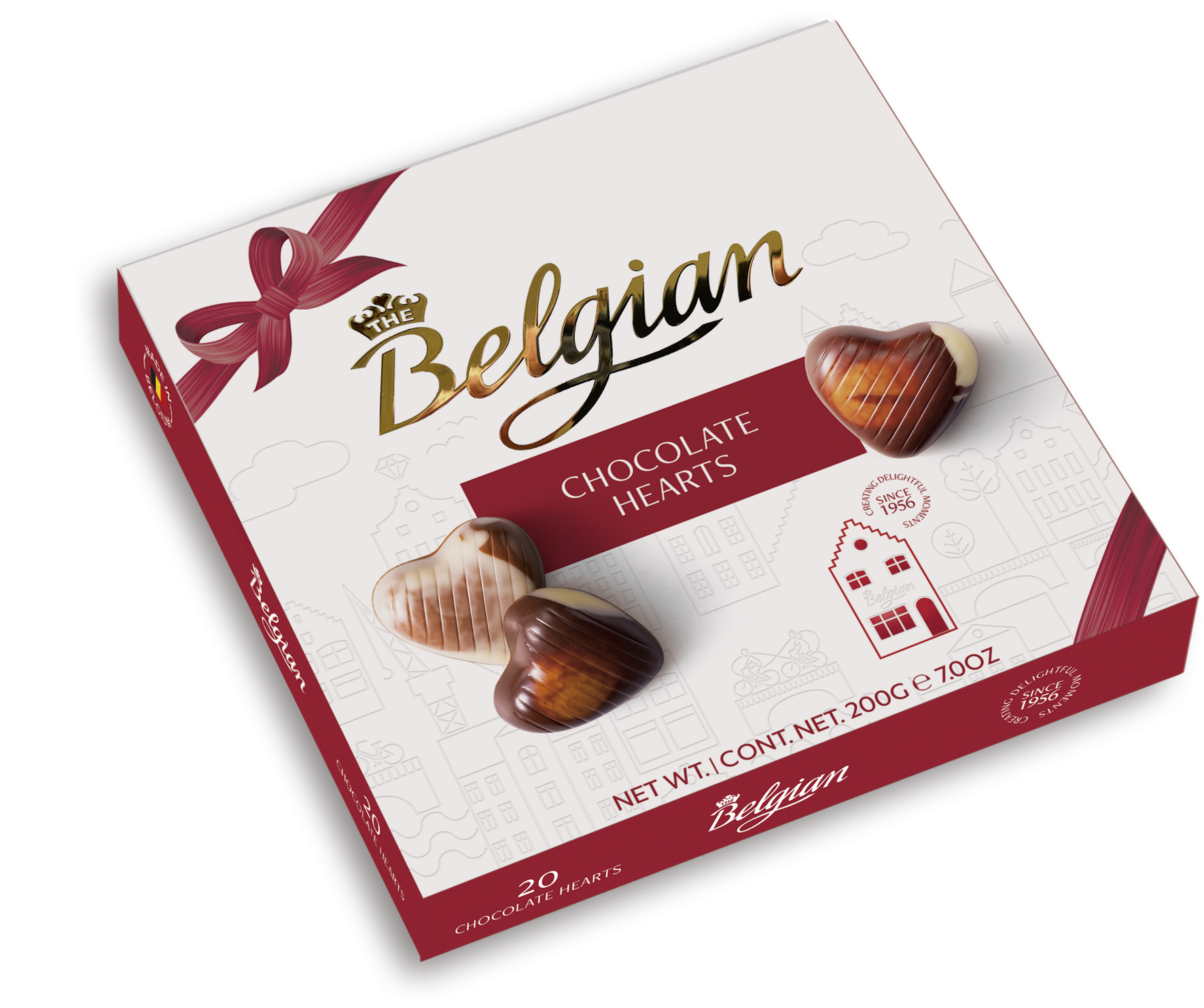 Belgian Hearts Hazelnut szívdesszert 200g