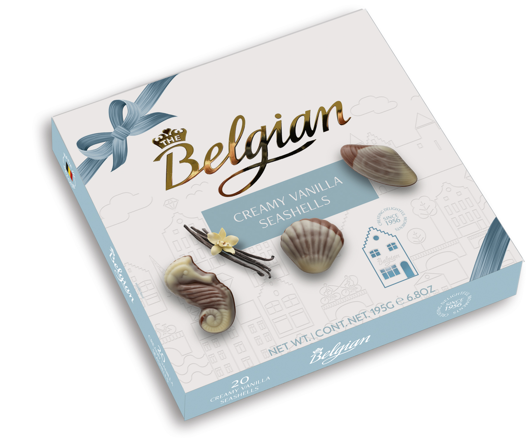 Belgian Seashells Vanilla tengergyümölcse desszert 195g