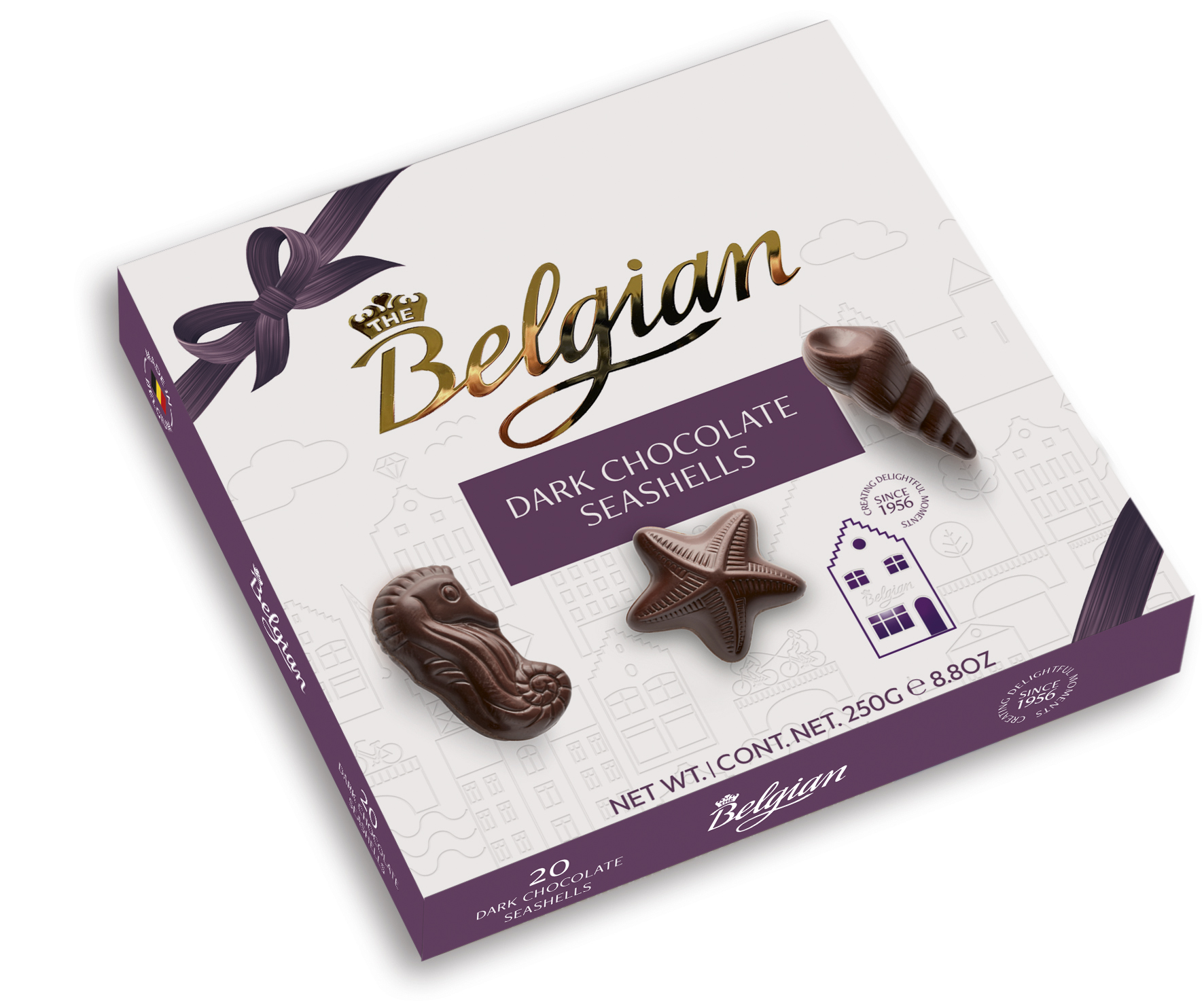 Belgian Seashells Dark tengergyümölcse desszert 250g