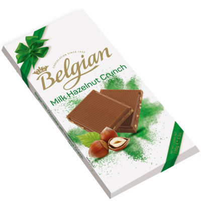 Belgian Milk Hazelnut Crunch mogyorós tejcsokoládé 100g