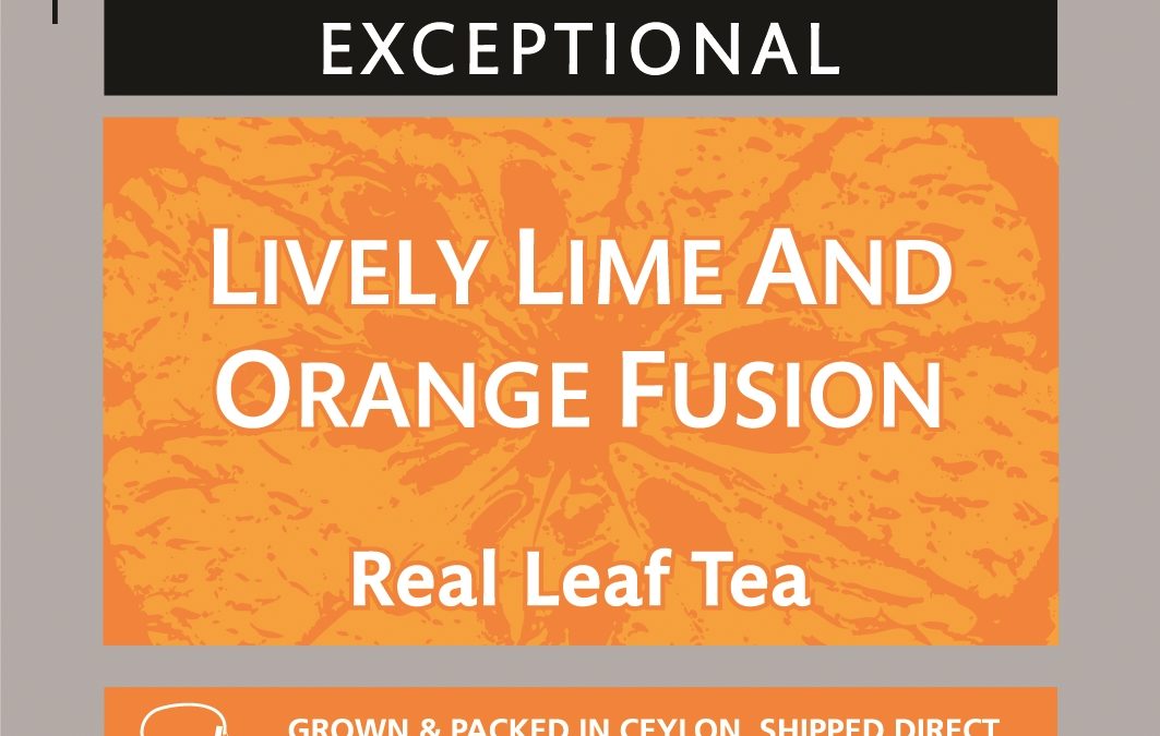 Lively Lime & Orange fekete tea valódi gyümölccsel 50x2g