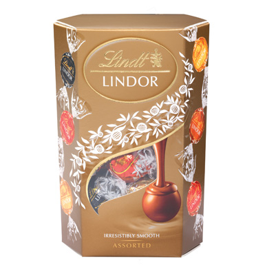 Lindor Assorted vegyes csokoládé golyók díszdobozban 137g