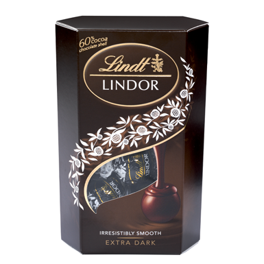 Lindor 60% Cacao étcsokoládé golyók dísztasakban 100g