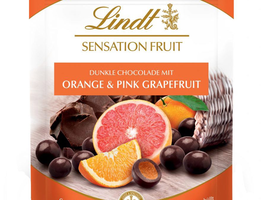 Lindt Fruit Sensation Orange & Pink Grapefruit 150g