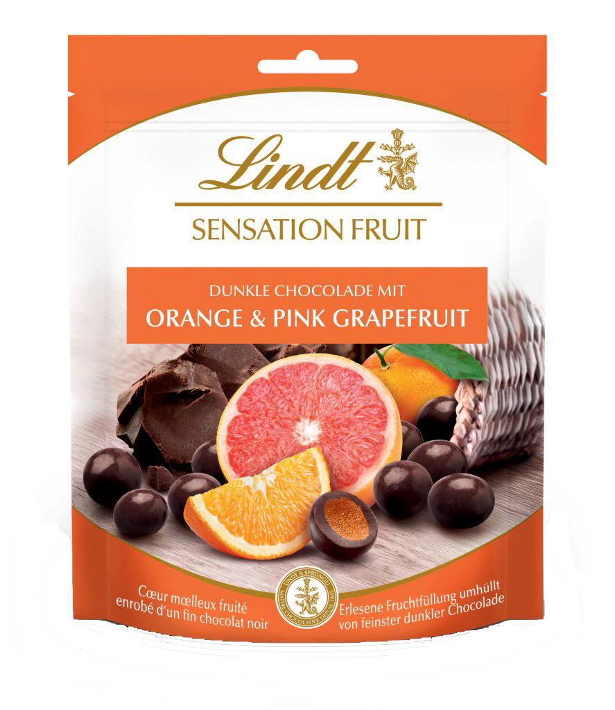 Lindt Fruit Sensation Orange & Pink Grapefruit 150g