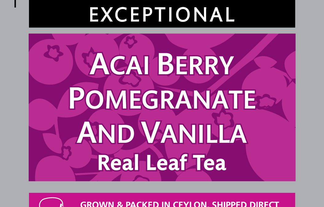Acai Berry Pomegranate and Vanilla aromás fekete tea 50x2g