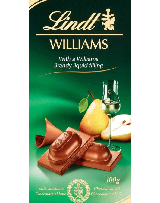 Lindt Williams töltött táblás csokoládé 100g