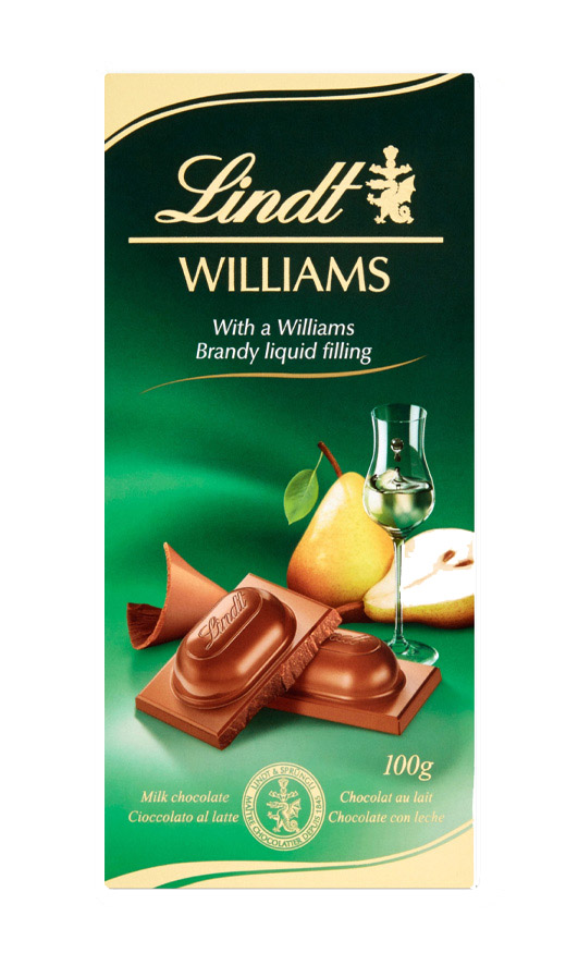 Lindt Williams töltött táblás csokoládé 100g