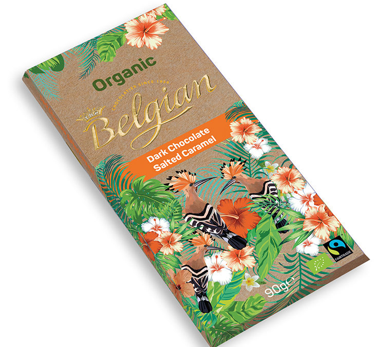 Belgian Organic táblás sós-karamel étcsokoládé 90g