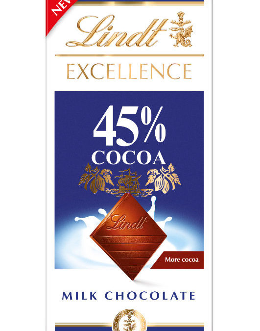 Lindt Excellence Milk 45% Cocoa tejcsokoládé 80g