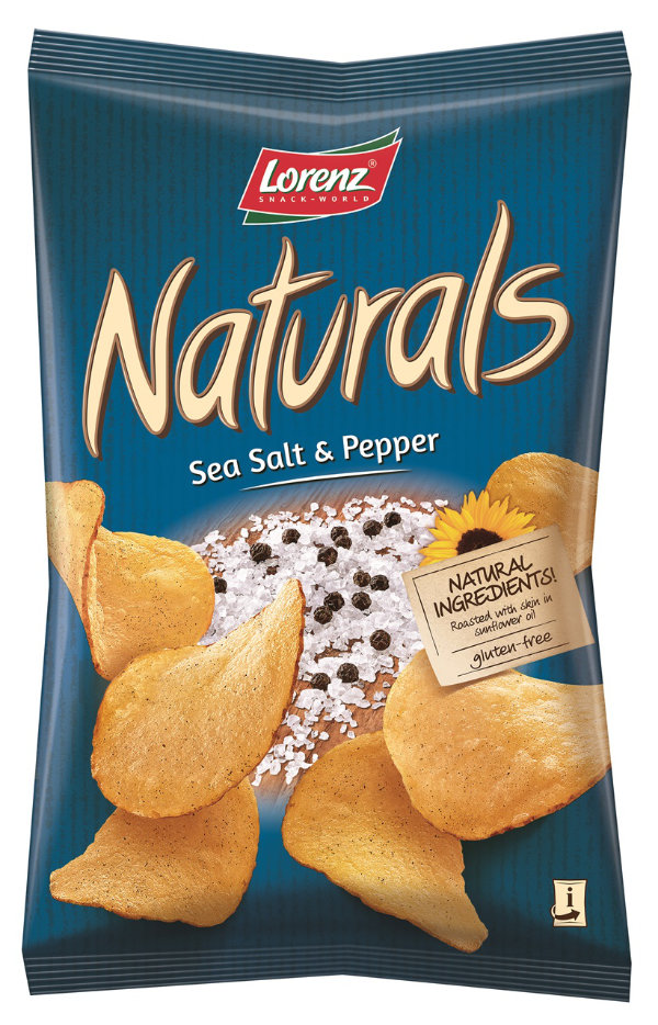 Lorenz Naturals Salt&Pepper sós-borsos chips 100g