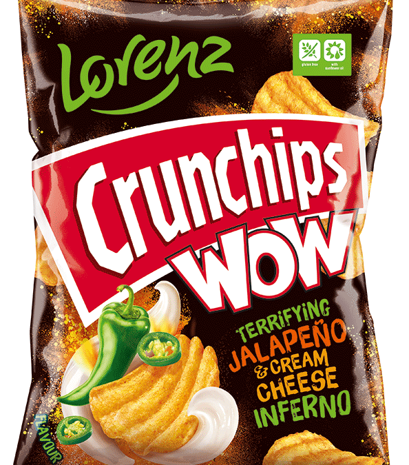 Lorenz Crunchips WOW Jalapeno & Cream Cheese 80g