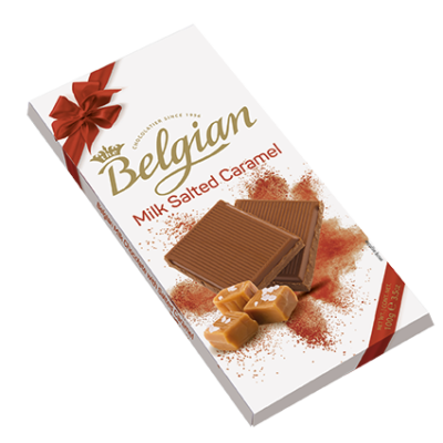 Belgian Milk Salted Caramel tejcsokoládé 100g