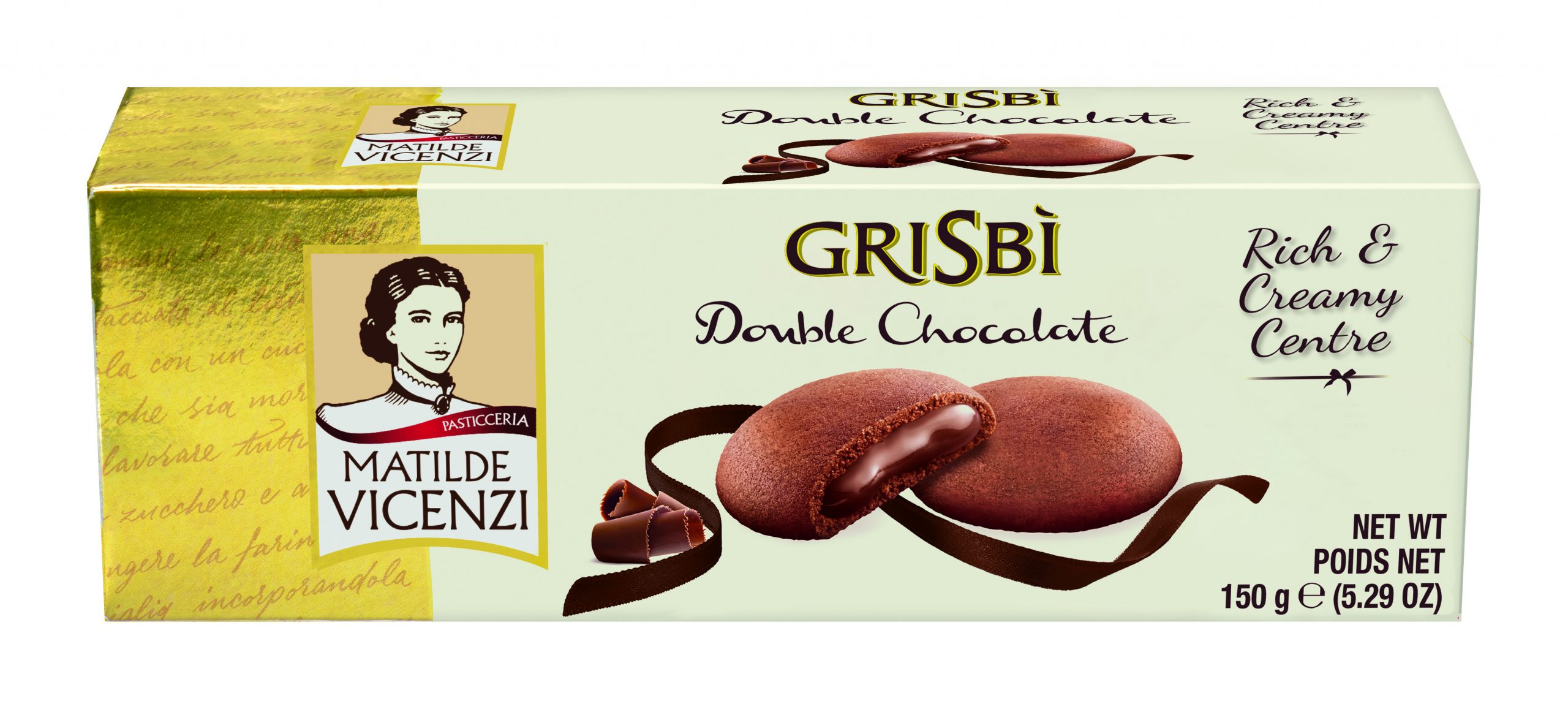 Grisbi Double Chocolate töltött keksz 150g