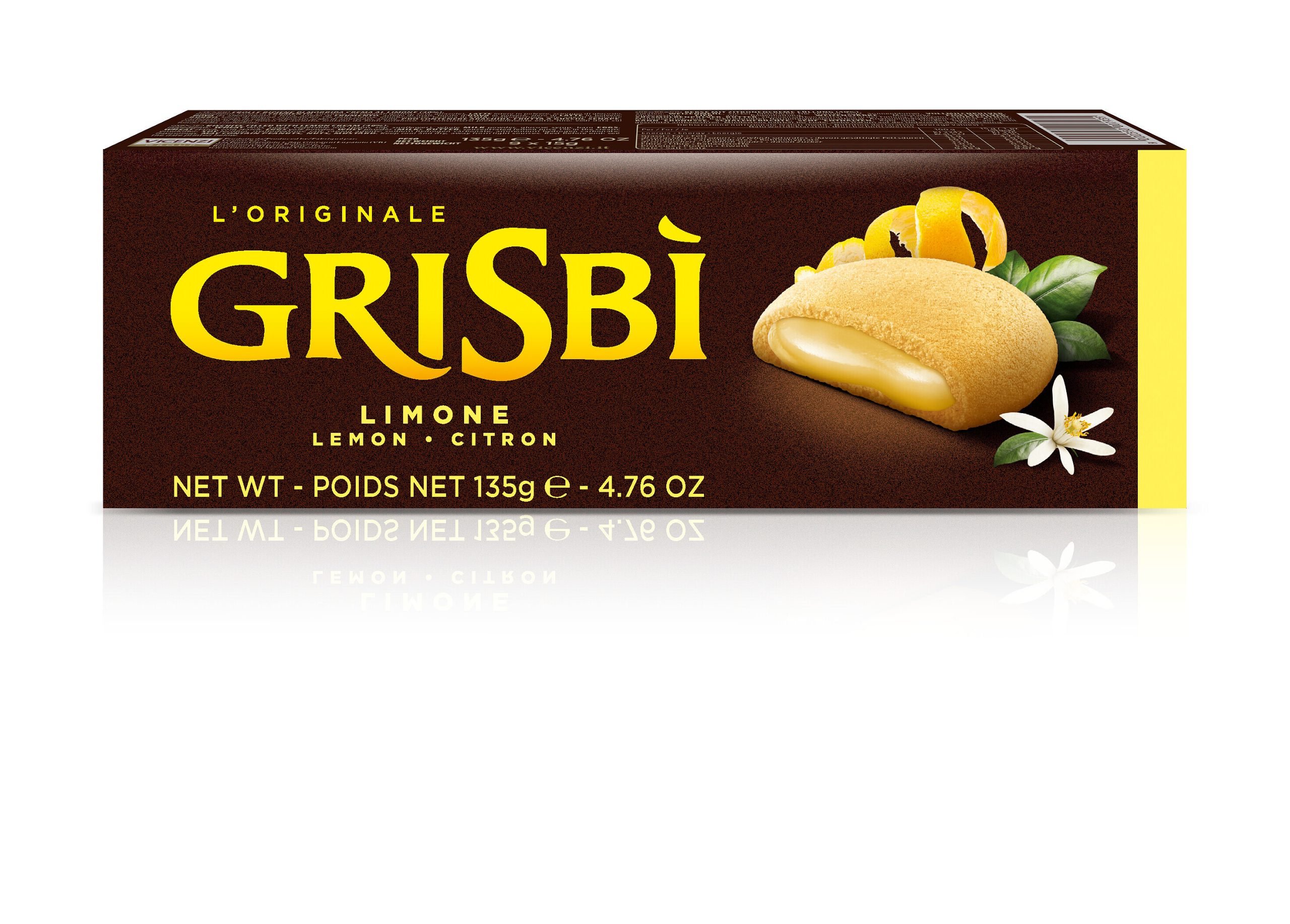 Grisbi Lemon Cream citromos krémmel töltött keksz 135g