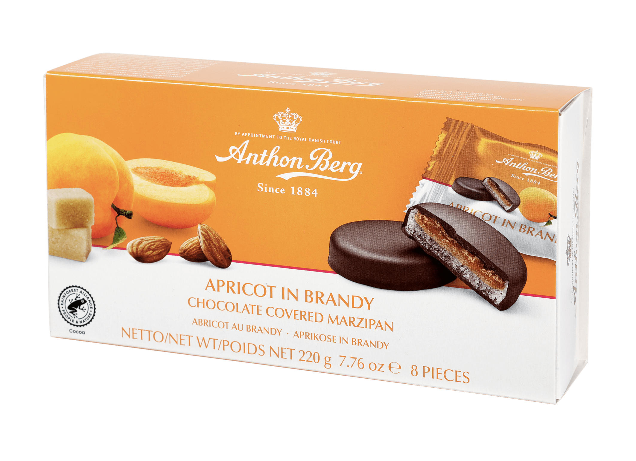 Anthon Berg Apricot in Brandy 220g