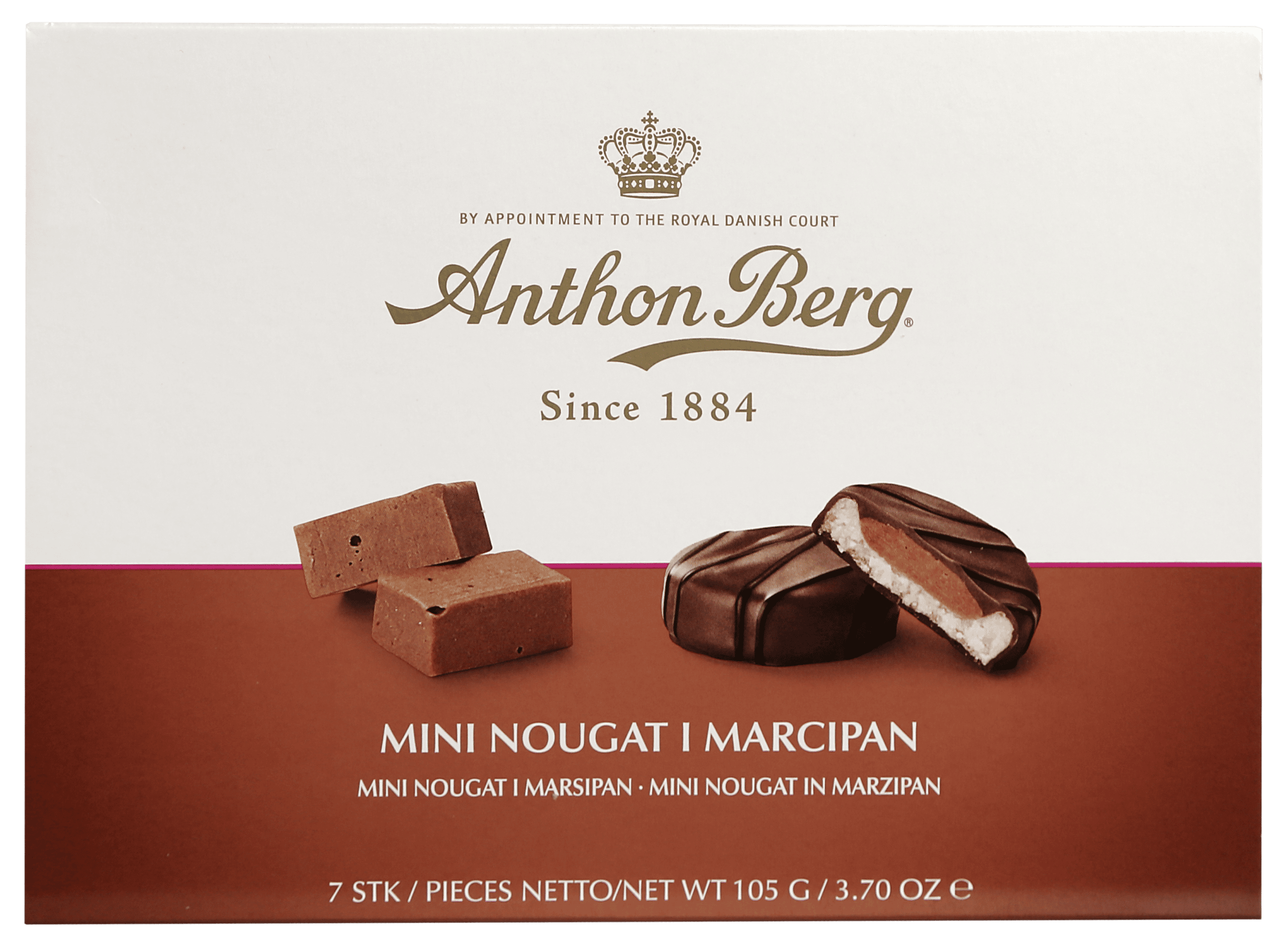 Anthon Berg Mini Nougat in Marcipan 105g