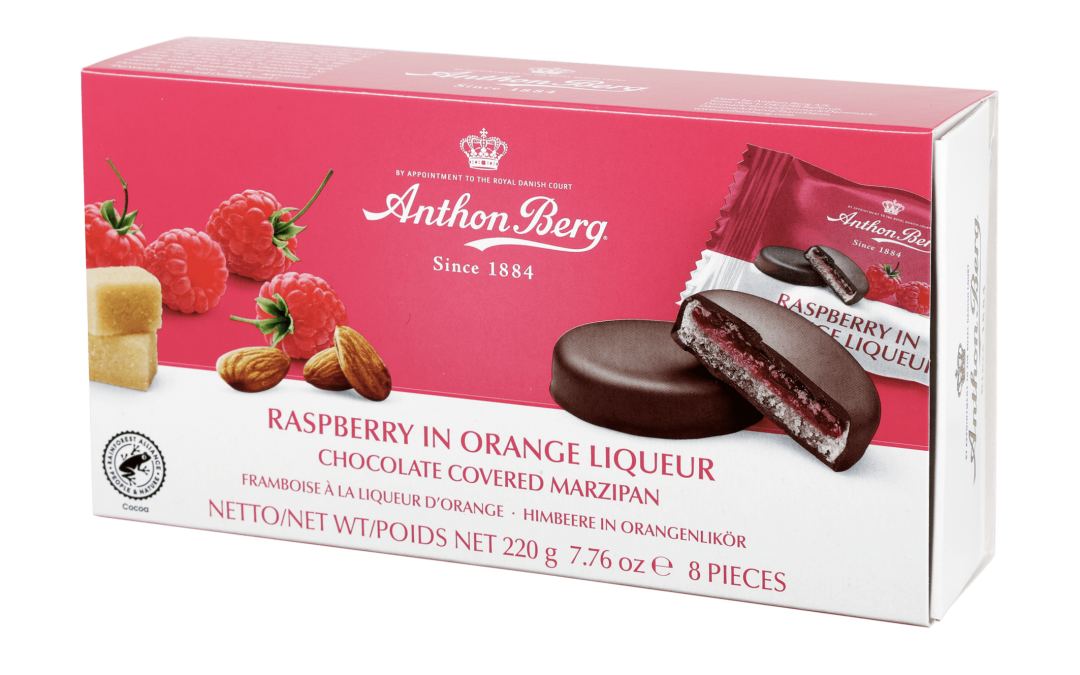 Anthon Berg Raspberry in Orange Liqueur 220g