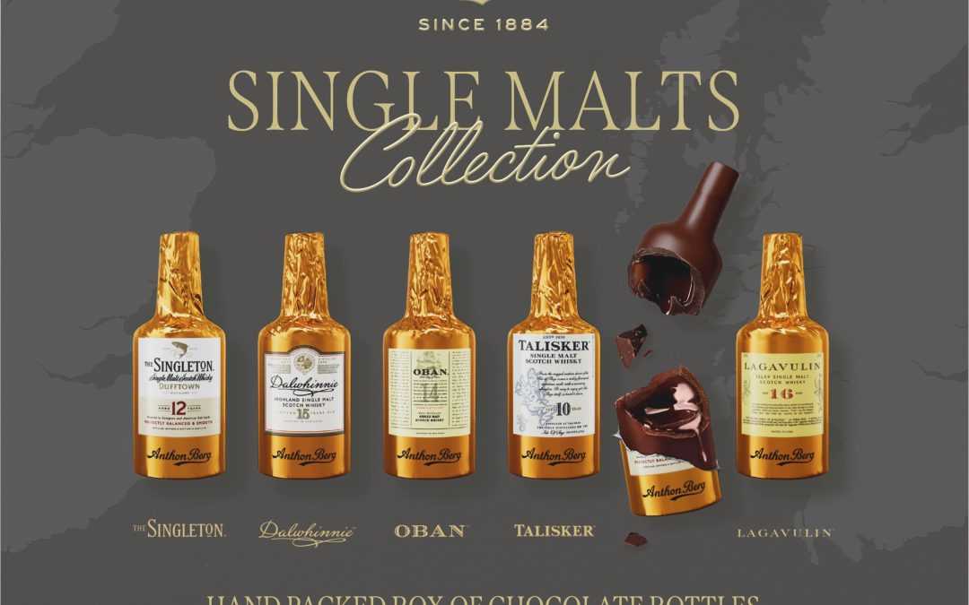 Anthon Berg Single Malts Scotch Collection 5 pcs 78g