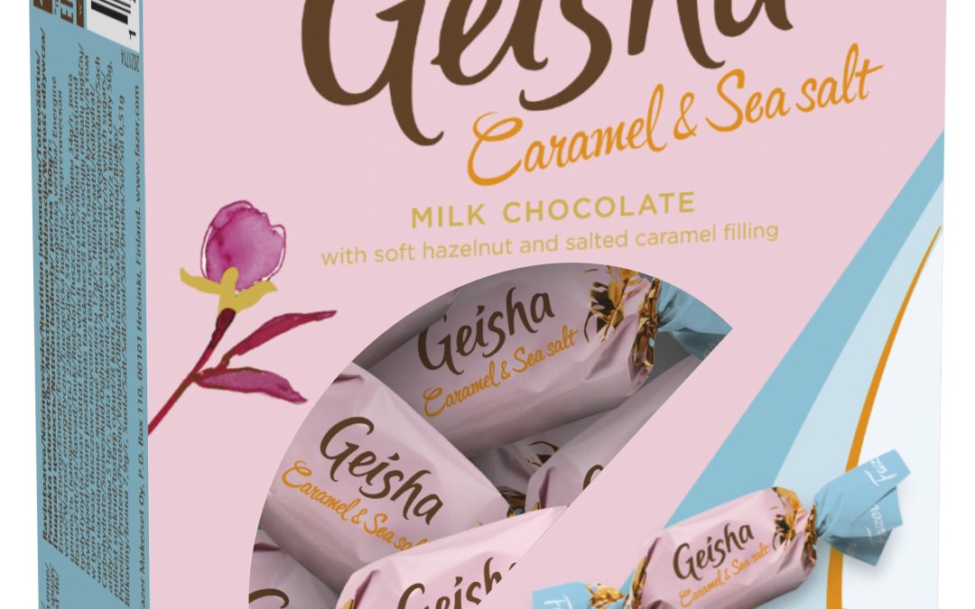 Fazer Geisha Caramel&Seasalt mogyorókrémmel töltött desszert 150g