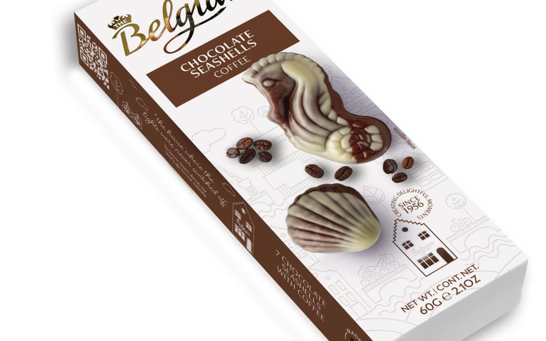 Belgian Seashells Coffee tengergyümölcse desszert 60g