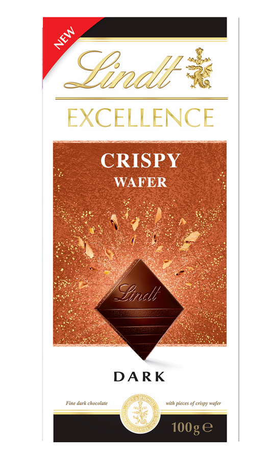 Lindt Excellence Crispy Wafer étcsokoládé 100g