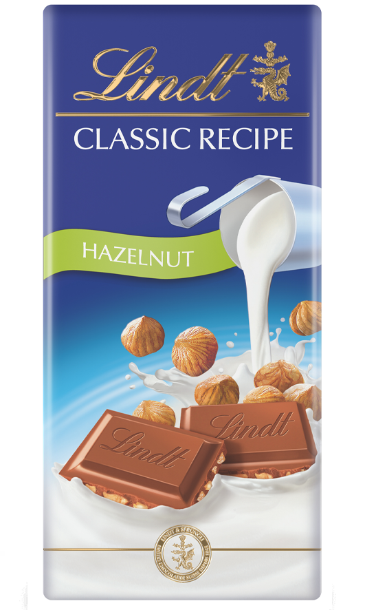 Lindt Classic Milk Hazelnut mogyoróstejcsokoládé 100g