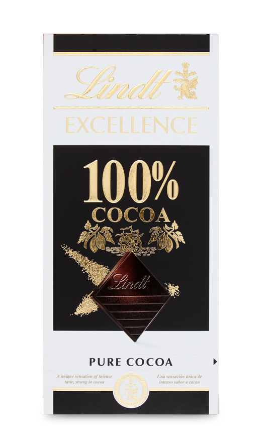 Lindt Excellence 100% Cocoa étcsokoládé 50g