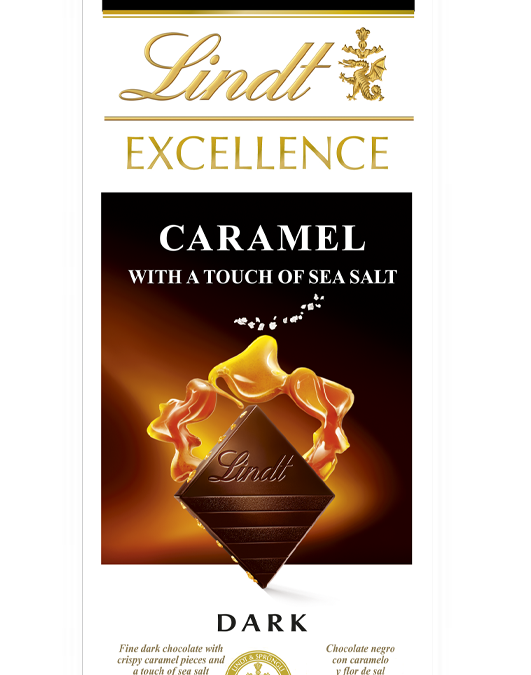 Lindt Excellence  Caramel Sea Salt étcsokoládé 100g