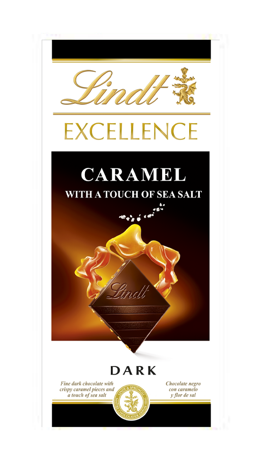 Lindt Excellence  Caramel Sea Salt étcsokoládé 100g