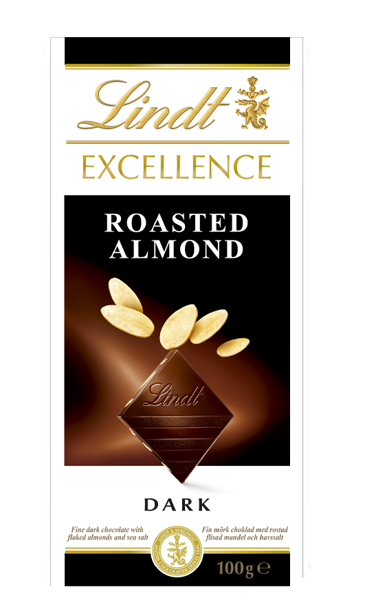 Lindt Excellence Roasted Almond mandulás étcsokoládé100g