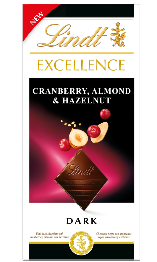 Excellence Cranberry vörösáfonyás étcsokoládé 100g