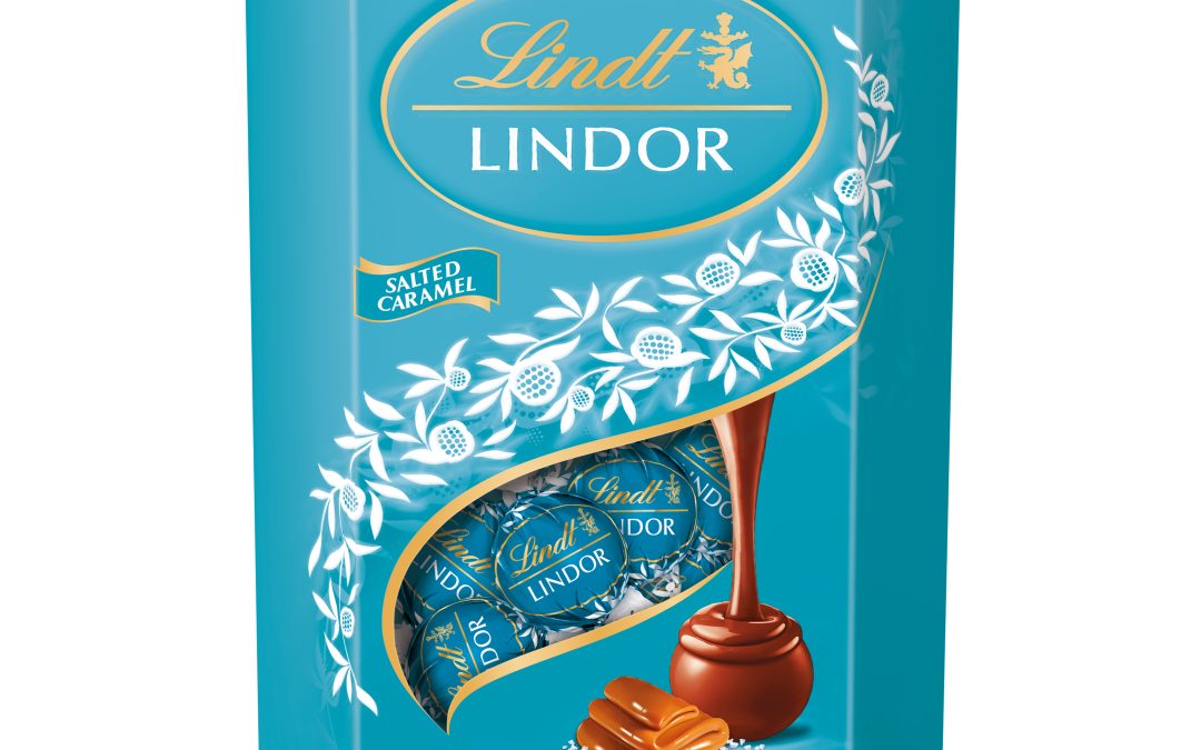 Lindor Salted Caramel  tejcsokoládé golyók díszdobozban 337g