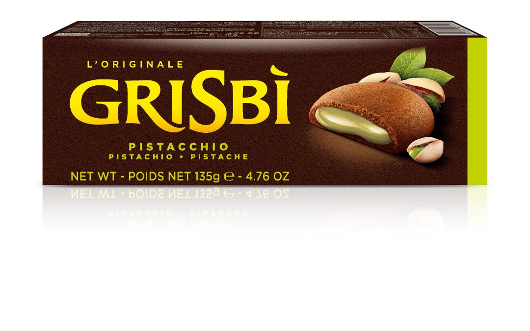 Grisbi Pistacchio pisztáciakrémmel töltött keksz 135g