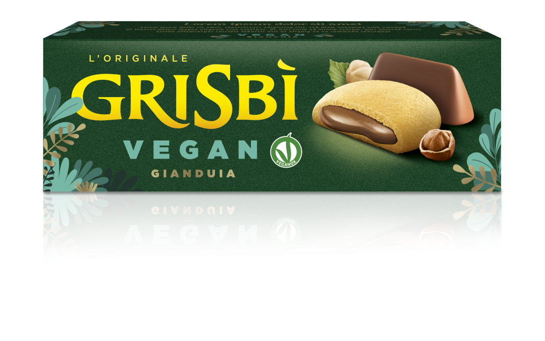 Grisbi Vegan Gianduia mogyorókrémmel töltött keksz 135g