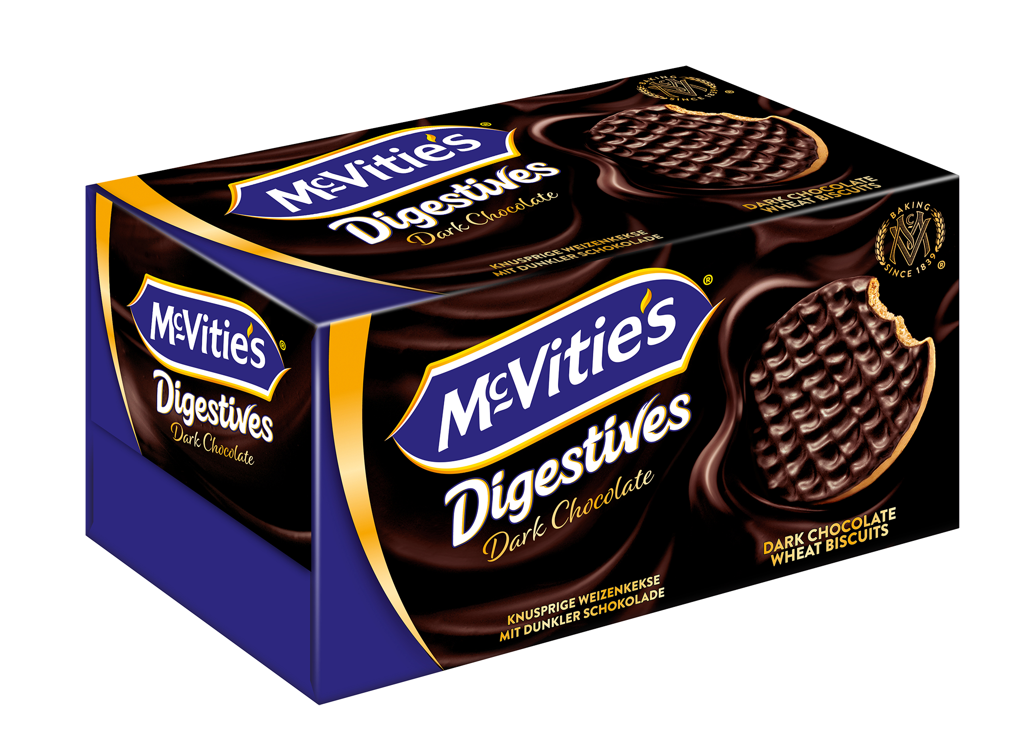 McVities Digestive Original Dark teljeskiőrlésű étcsokoládés keksz 200g