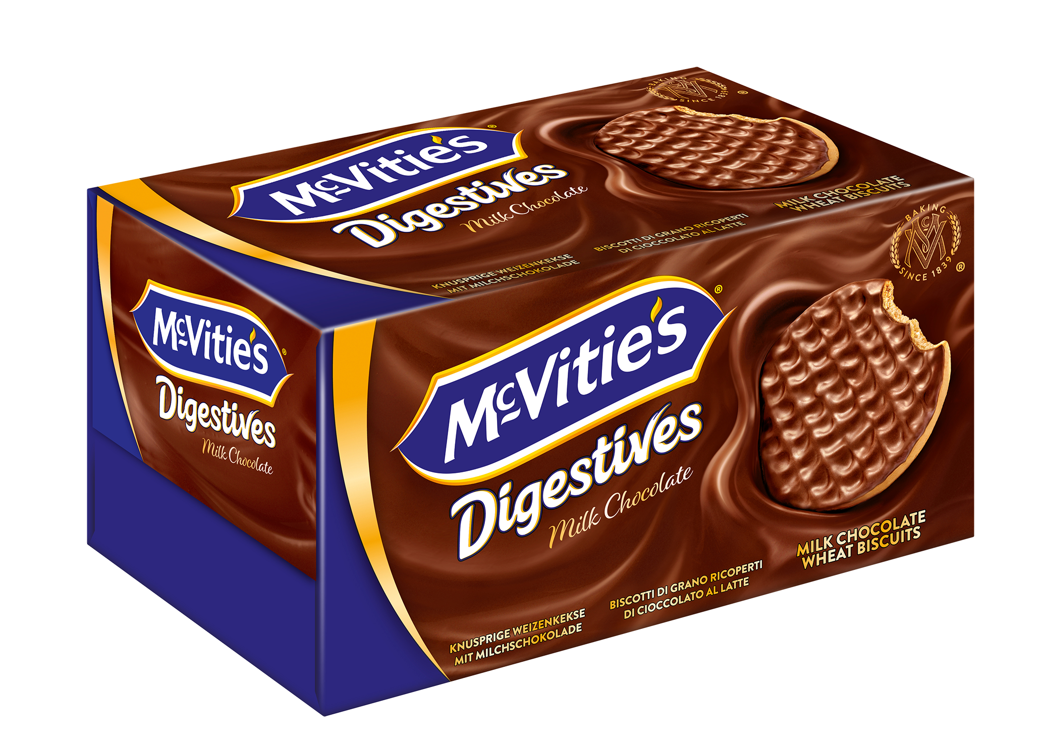 McVities Digestive Original Milk teljeskiőrlésű tejcsokoládés keksz 200g