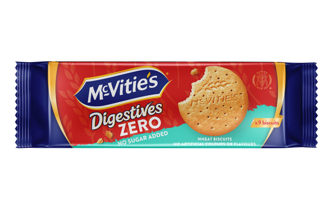 McVities Digestive Zero teljeskiőrlésű cukormentes keksz 133g