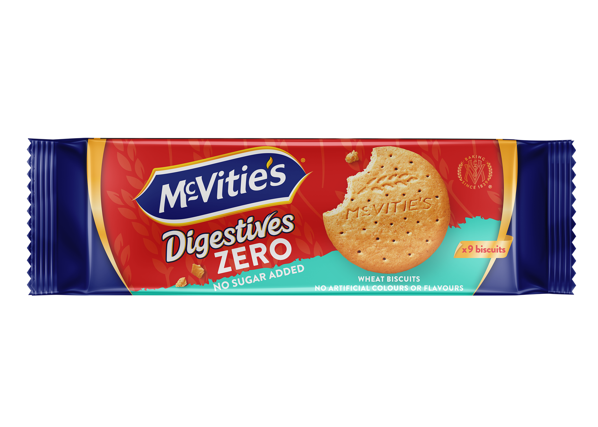 McVities Digestive Zero teljeskiőrlésű cukormentes keksz 133g